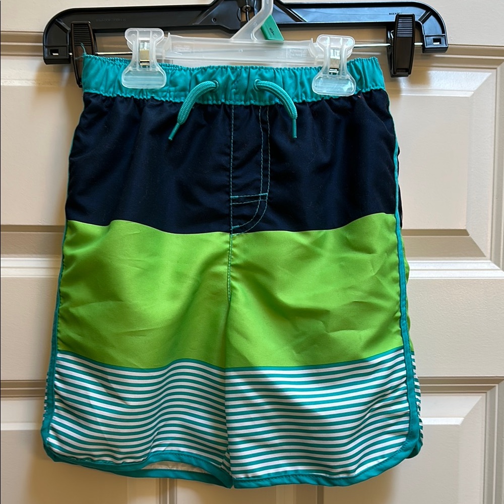 Colorful Striped Swim Shorts